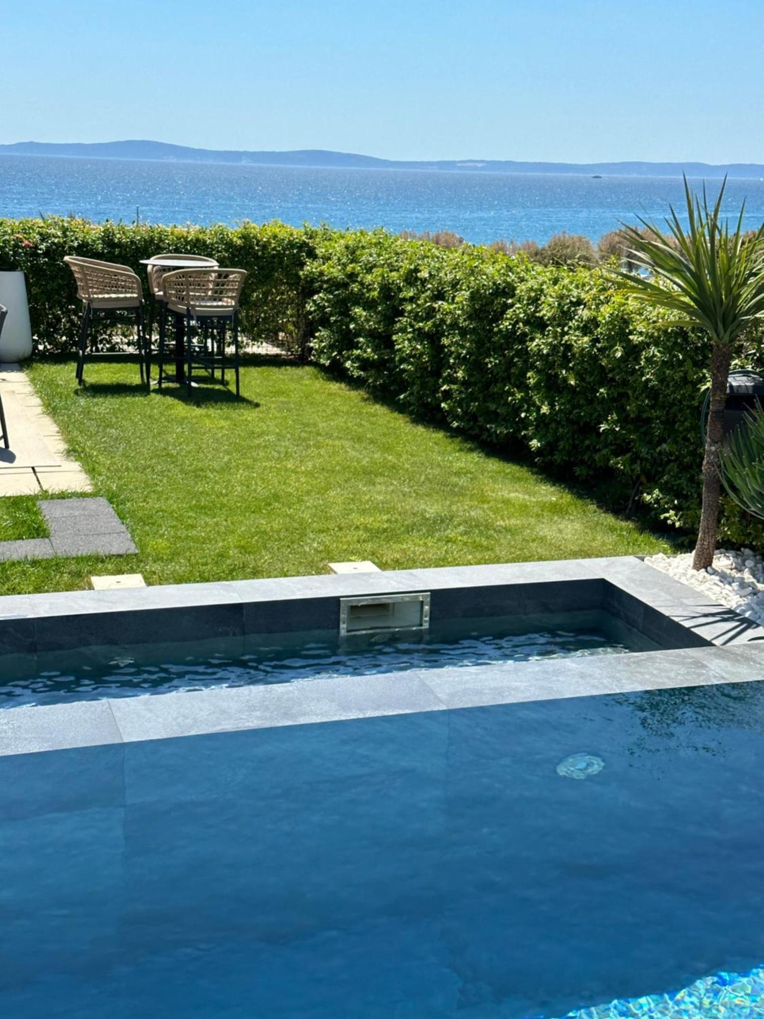 New Luxury Apartment With Private Heated Pool And Amazing Terrace With Seaview Split Exteriér fotografie